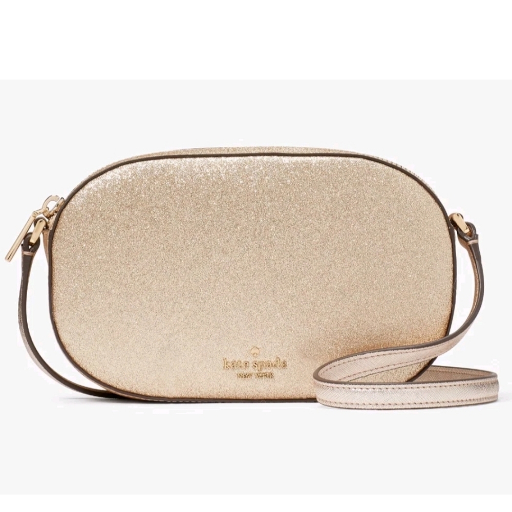 NWT Kate Spade Gold Crossbody Bag